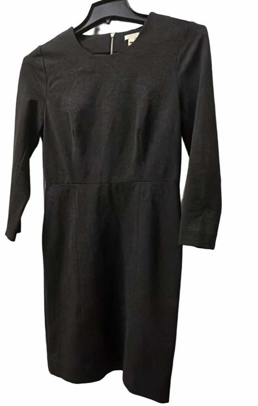 J. Crew Zip Ponte Dress Charcoal Gray Size 4
